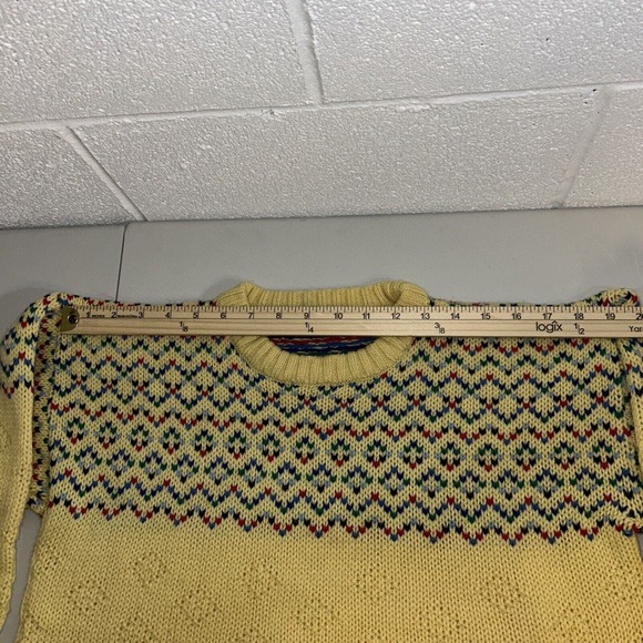 Vintage 70s 80s Robe Di Kappa Sweater Women’s yellow bold print size‎ med - Picture 8 of 10